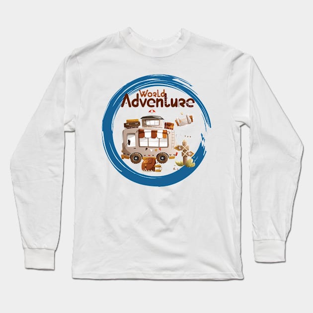 World Adventure Long Sleeve T-Shirt by piksimp